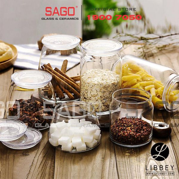  LIBBEY 501 - Hũ Thủy Tinh Libbey Vibe Jar  500ml | Thủy Tinh Cao Cấp 