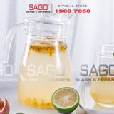  Deli EH1008-2 - Bình Nước Thủy Tinh Deli Pitcher 1500ml | Thủy Tinh Cao Cấp 