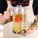  DELI E001H1 - Bình Nước Thủy Tinh Deli Pitcher Glass 1850ml | Thân Chấm Bi 