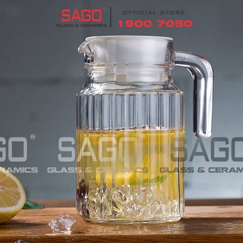  Luminarc G2667 - Bình Nước Thủy Tinh Luminarc Quadro Cao Cấp 500ml |  Thủy Tinh Cao Cấp 