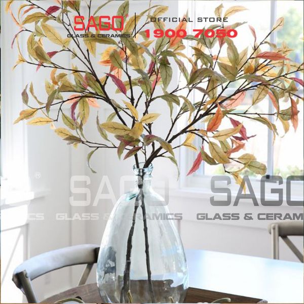  VSM V4656 - Bình Hoa Thủy Tinh Tái Chế Vidrios San Miguel Jarron Simplicity Cao 47cm | Nhập Khẩu Tây Ban Nha 