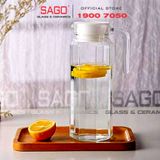  Luminarc G2664 - Bình Nước Thủy Tinh Luminarc Octime 1100ml | Thủy Tinh Cao Cấp 