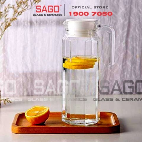  Luminarc G2664 - Bình Nước Thủy Tinh Luminarc Octime 1100ml | Thủy Tinh Cao Cấp 