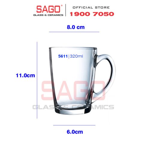  Luminarc N5611 - Ly Thủy Tinh Cao Cấp Luminarc New Morning 320ml | Thủy Tinh Cao Cấp 