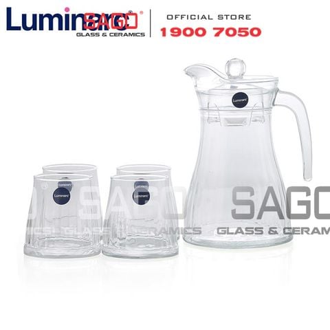  Luminarc P5362 - Bộ Bình Thủy Tinh Luminarc Bucolique 1.3 lít (5 món) | Thủy Tinh Cao Cấp 