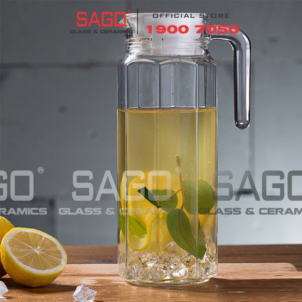  Luminarc G2664 - Bình Nước Thủy Tinh Luminarc Octime 1100ml | Thủy Tinh Cao Cấp 