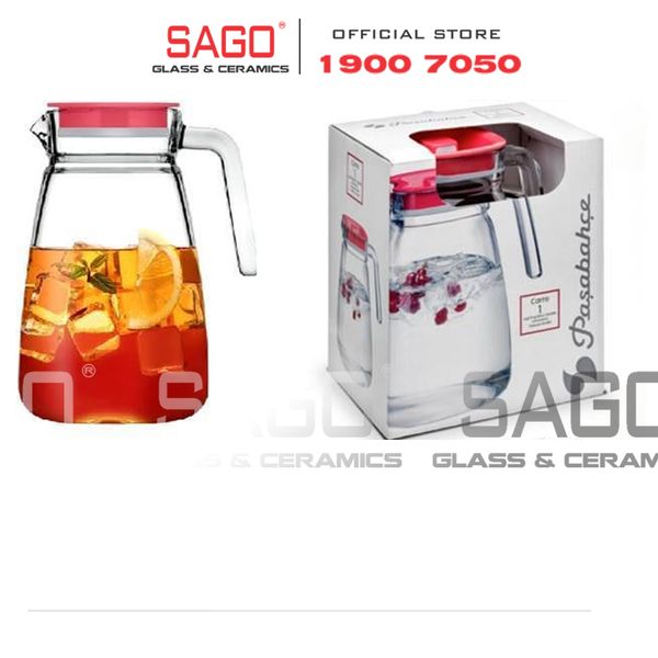  Pasabahce 43028 - Bình Thủy Tinh Pasabahce Carre sodalime glass 1800ml | Nhập Khẩu Thổ Nhĩ Kỳ 