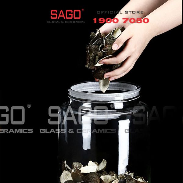  Hũ Thực Phẩm Trụ Nắp Mài Cao Cấp | Tùy Chọn Dung Tích 