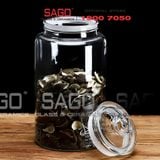  Bình Ngâm Rượu Trụ Nắp Mài 3.0 Lít | Tùy Chọn Có hoặc không Vòi 