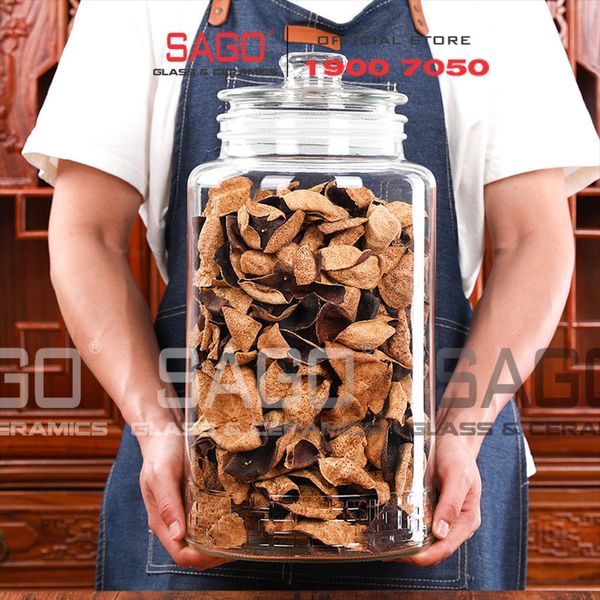  Hũ Thực Phẩm Trụ Nắp Mài Cao Cấp | Tùy Chọn Dung Tích 