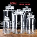  Bình Ngâm Rượu Trụ Nắp Mài 3.0 Lít | Tùy Chọn Có hoặc không Vòi 