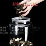  Bình Ngâm Rượu Trụ Nắp Mài 3.0 Lít | Tùy Chọn Có hoặc không Vòi 