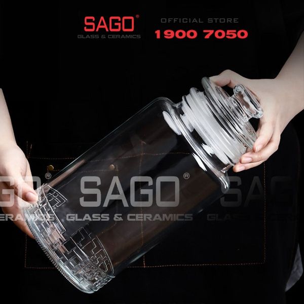  Hũ Thực Phẩm Trụ Nắp Mài Cao Cấp | Tùy Chọn Dung Tích 