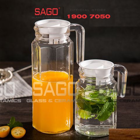  Deli BJH-1.500 - Bình thủy tinh Deli Lục Lăng 500ml | Thủy Tinh Cao Cấp 