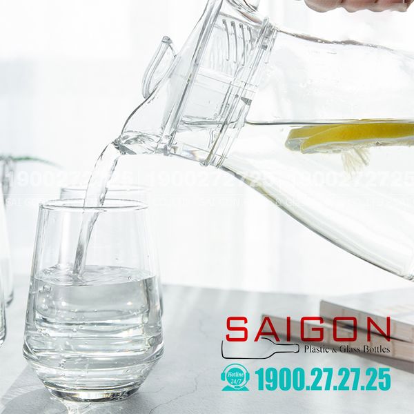  Deli EH1008-1 - Bình Nước Thủy Tinh Deli Pitcher 1150ml | Thủy Tinh Cao Cấp 