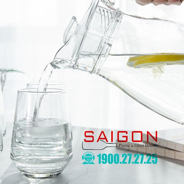  Deli EH1008-1 - Bình Nước Thủy Tinh Deli Pitcher 1150ml | Thủy Tinh Cao Cấp 