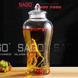  Bình Thủy Tinh Ngâm Rượu Chân mây Nắp Thủy Tinh 6.0 Lít | Tùy Chọn Có hoặc không Vòi 