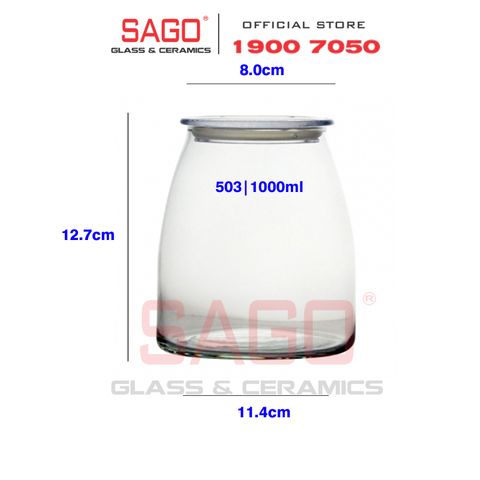  LIBBEY 503 - Hũ Thủy Tinh Libbey Vibe Jar 1000ml | Thủy Tinh Cao Cấp 