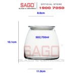  LIBBEY 502 - Hũ Thủy Tinh Libbey Vibe Jar  750ml | Thủy Tinh Cao Cấp 