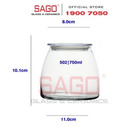  LIBBEY 502 - Hũ Thủy Tinh Libbey Vibe Jar  750ml | Thủy Tinh Cao Cấp 