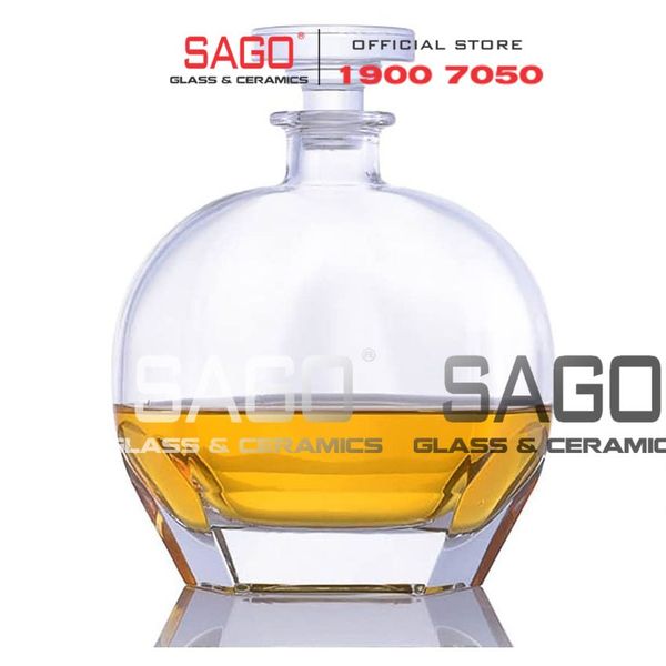  Luigi Bormioli A11334 - Bình Thủy Tinh Luigi Bormioli Puccini Dec.Liquore Crystal Glasses 730ml | Nhập Khẩu Italy 