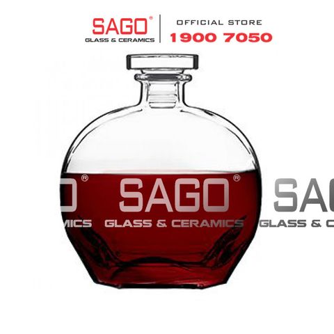  Luigi Bormioli A11334 - Bình Thủy Tinh Luigi Bormioli Puccini Dec.Liquore Crystal Glasses 730ml | Nhập Khẩu Italy 