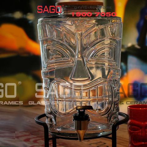  LIBBEY 992397 - Bình Thủy Tinh Libbey Tiki Dispenser 7600ml | Nhập Khẩu E.U 