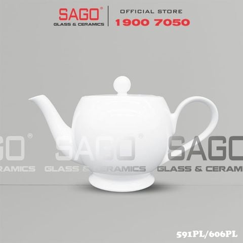  CK 591PL/606PL - Bình Trà Sứ CK , Tùy Chọn Dung tích 