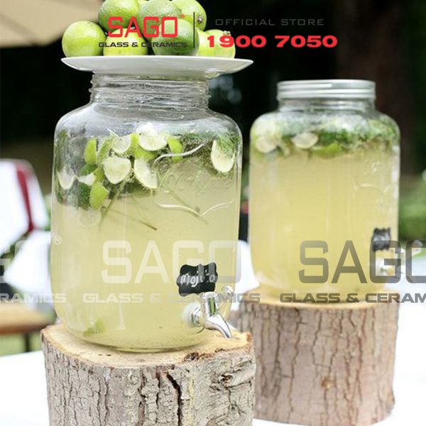  LIBBEY 992175 - Bình Nước Thủy Tinh Libbey Time To Party Dispenser 4000ml | Nhập Khẩu E.U 