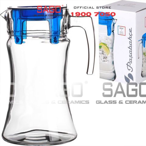  Pasabahce 43018 - Bình Nước Thủy Tinh Pasabahce Jud With Lid 1400ml | Nhập Khẩu Thổ Nhĩ Kỳ 