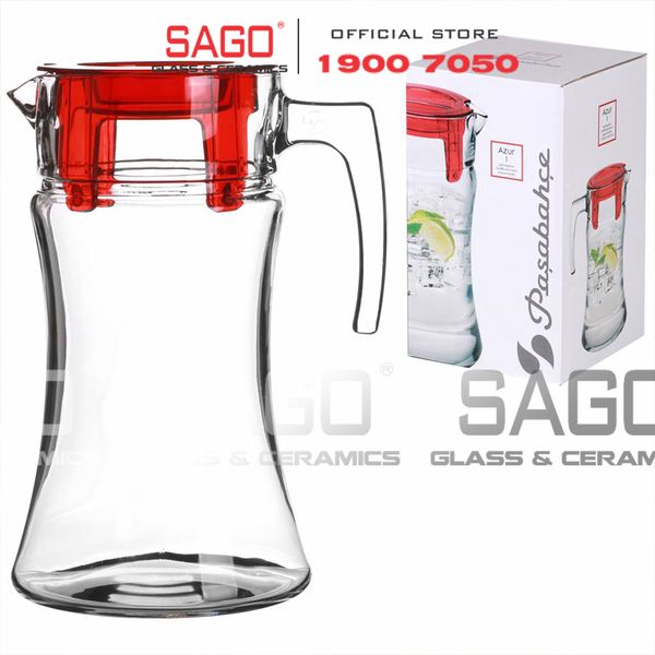  Pasabahce 43018 - Bình Nước Thủy Tinh Pasabahce Jud With Lid 1400ml | Nhập Khẩu Thổ Nhĩ Kỳ 