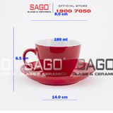  Bộ Tách Sứ Cosmo Espesso Procelain Red Cup 180ml | Gốm Sứ Bát Tràng Cao Cấp 