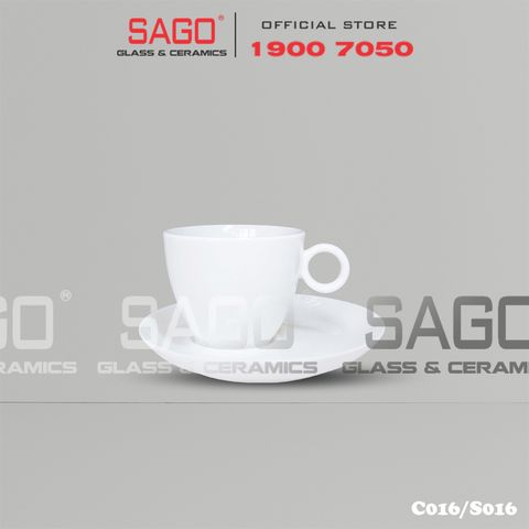  CK C016/S016 - Bộ Tách sứ CK Cappuccino 80ml 