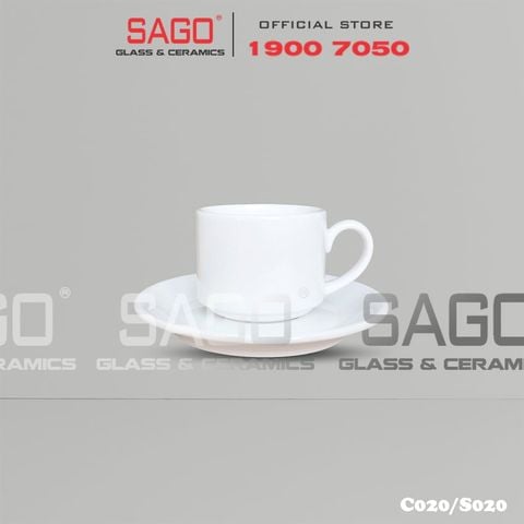  CK C020/S020 - Bộ Tách sứ CK Cappuccino 100ml 