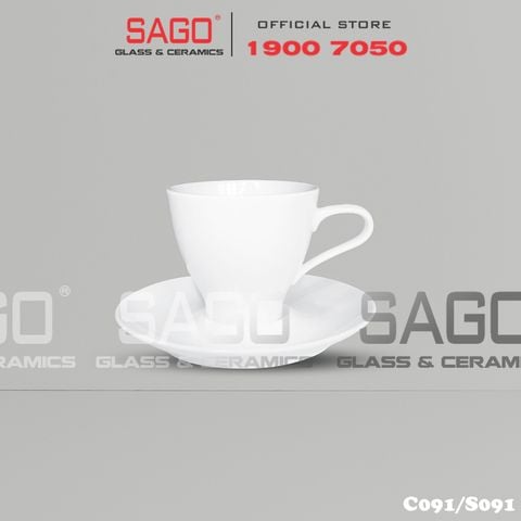  CK C091/S091 - Bộ Tách Sứ CK Expresso 110ml 