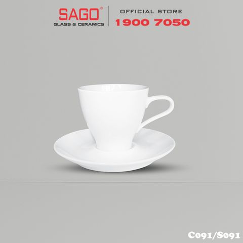  CK C091/S091 - Bộ Tách Sứ CK Expresso 110ml 