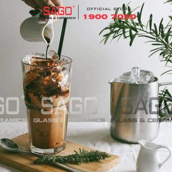  Ocean P01963 - Ly Thủy Tinh Ocean Centra Hi Ball 395ml | Nhập Khẩu Thái Lan 
