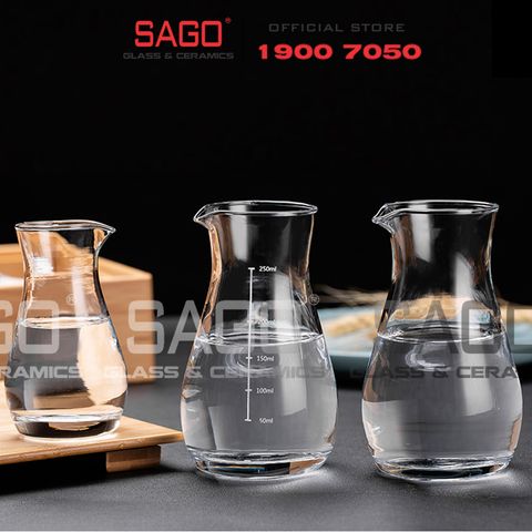  Deli FJQ07-1 - Bình Rót Thủy Tinh Deli 300ml | Thủy Tinh Cao Cấp 