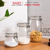  Hũ Thủy Tinh Bầu Cao Cấp Nắp Gài Gọng Thép | Tùy Chọn Dung Tích 
