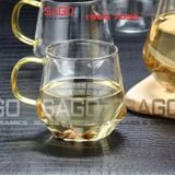  DELI GPB57 - Ly Thủy Tinh Chịu Nhiệt Delisoga Borosilicate Lexington Coffee Cup Glass 420ml | Thủy Tinh Cao Cấp 
