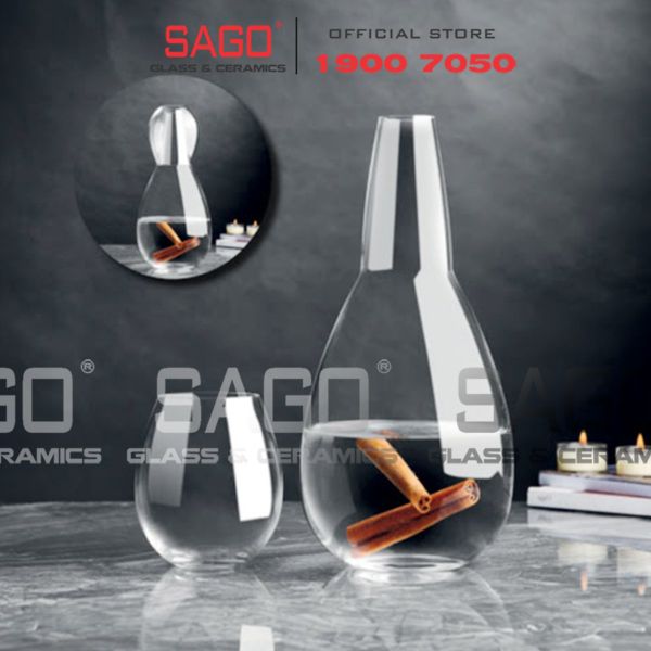  Pasabahce 1015950 - Bộ Bình và Ly Pha Lê Pasabahce Crystallin Freya Bottle and glass set 1500ml | Nhập Khẩu Thổ Nhĩ Kỳ 