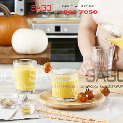  Pasabahce 1204320 - Ly Thủy Tinh Pasabahce Novalties Rain Water Tumbler Glass 250ml | Nhập Khẩu Thổ Nhĩ Kỳ 