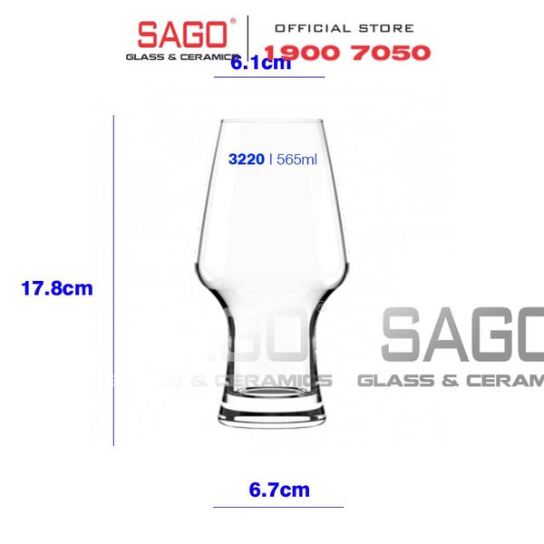  Ocean B23220 - Ly Thủy Tinh Ocean Craftmhan Stemware 565ml | Nhập Khẩu Thái Lan 