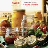  Hũ Thủy Tinh Bormioli Rocco Italia Quattro Invetro nắp vặn | Tùy Chọn Dung Tích 