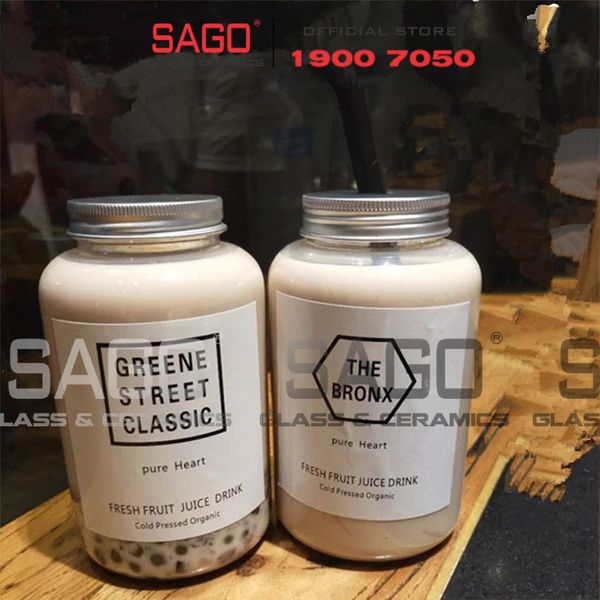  Chai Thủy Tinh Tròn Miệng To 500ml | Thủy Tinh Cao Cấp 