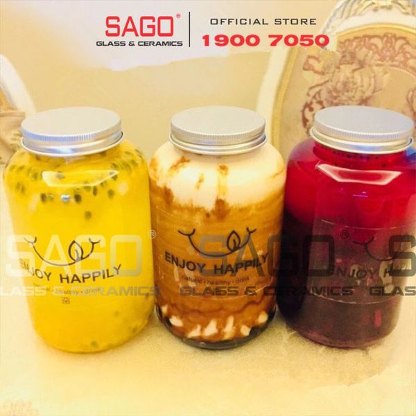  Chai Thủy Tinh Tròn Miệng To 500ml | Thủy Tinh Cao Cấp 