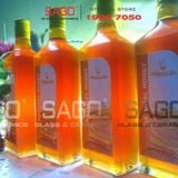  Chai Thủy Tinh Vuông Nắp Nhôm | Tùy Chọn Dung Tích Và Màu Nắp 