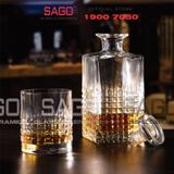  Luigi Bormioli A12521 - Chai thủy tinh Pha Lê Luigi Bormioli CHARME DECANTER H10769 C/TAPPO Crystal Glasses 780ml | Nhập Khẩu Italy 