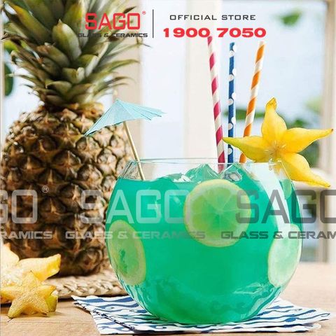  Pasabahce 43427 - Chậu Hoa Thủy Tinh Tròn Pasabahce Botanica Cao 12cm | Nhập Khẩu Thổ Nhĩ Kỳ 