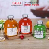  Chai Thủy Tinh Tròn Nắp Nhôm | Tùy Chọn Dung Tích 